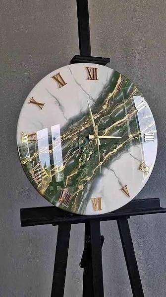 Resin Art Wall Clock