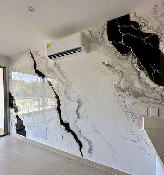 Marble Effect Wall Finish